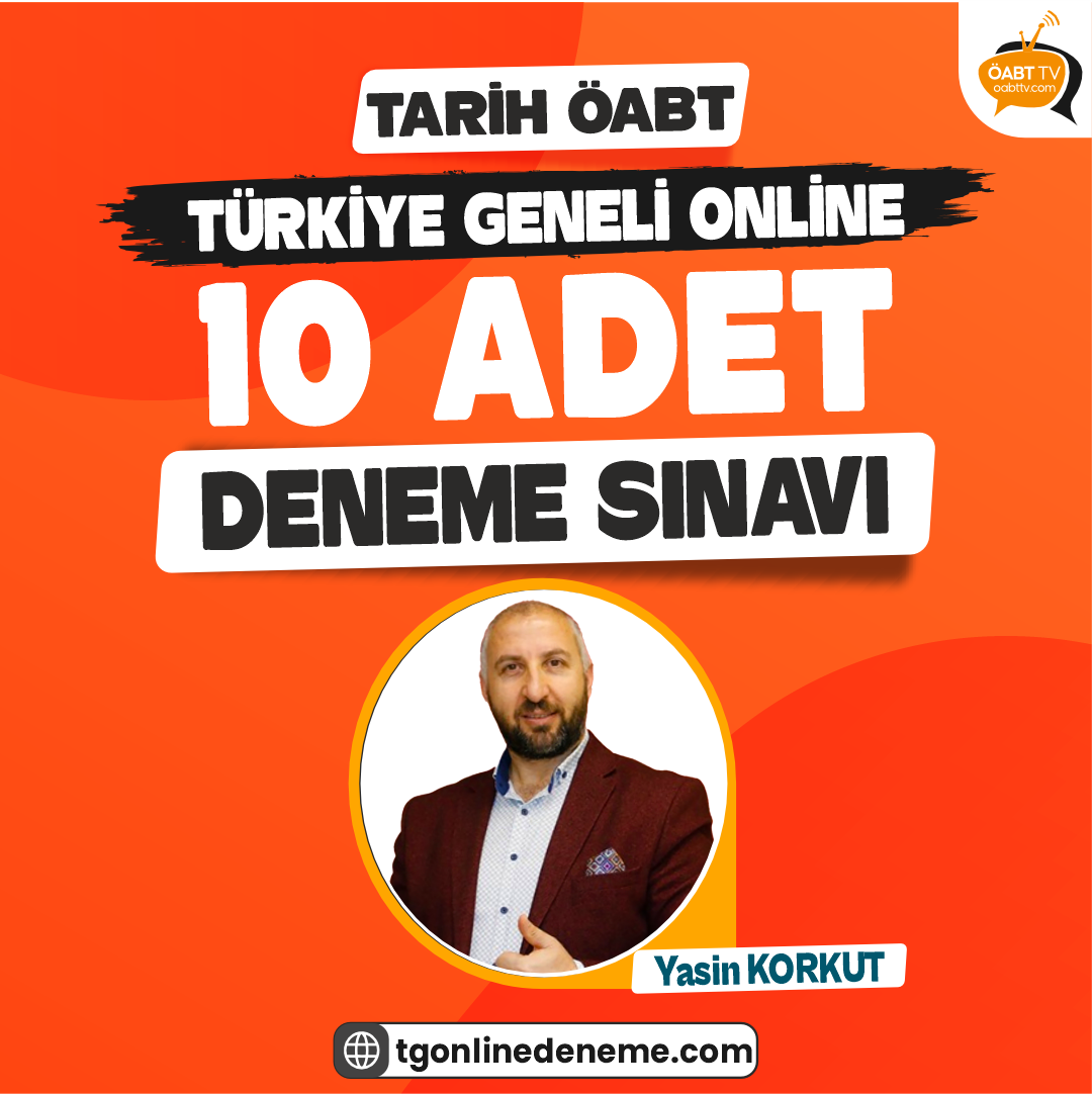 2025 Tarih ÖABT 10 Deneme Sınavı - Öabt Tv